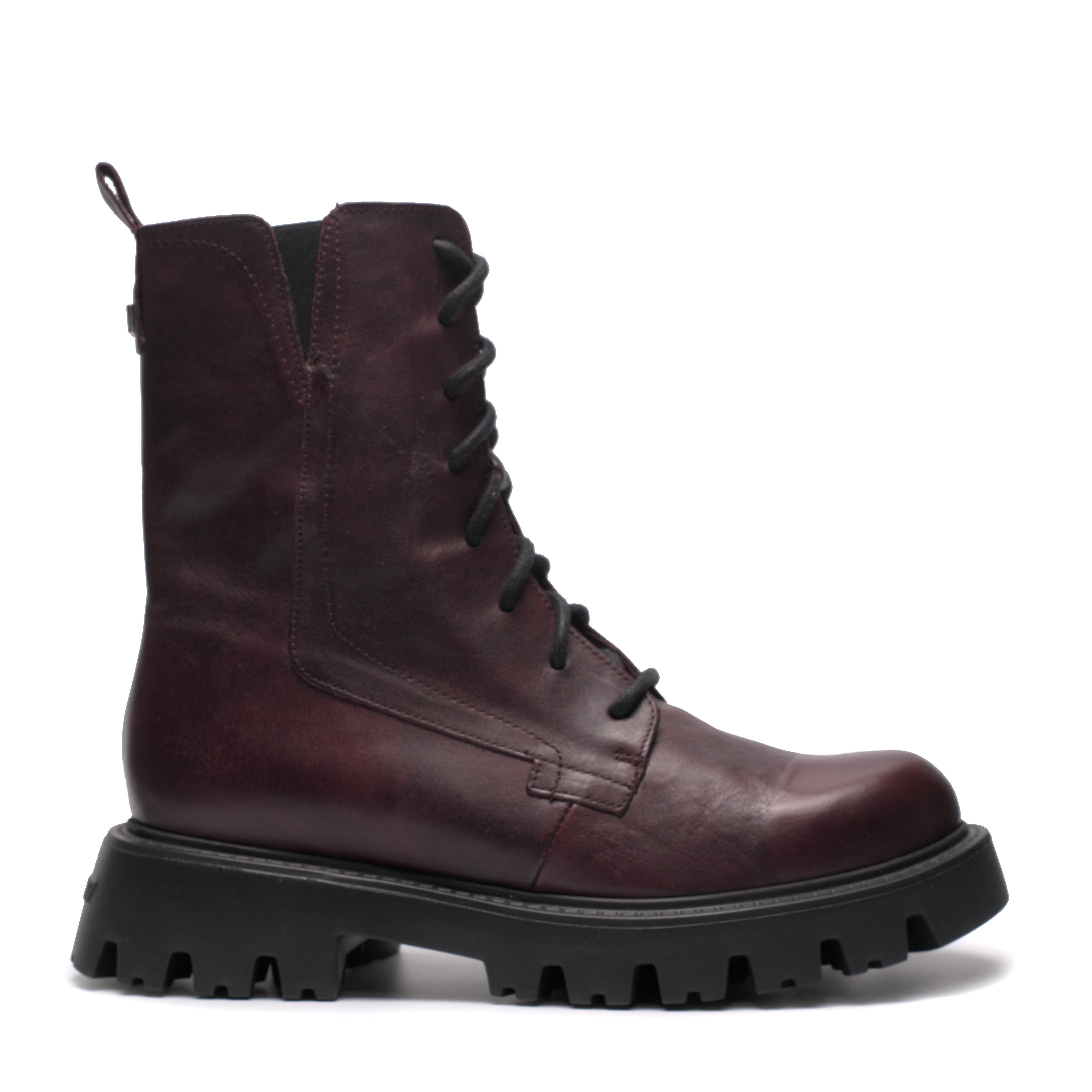 Stivaletto Suola Carro Lacci+Zip Wonders C7502