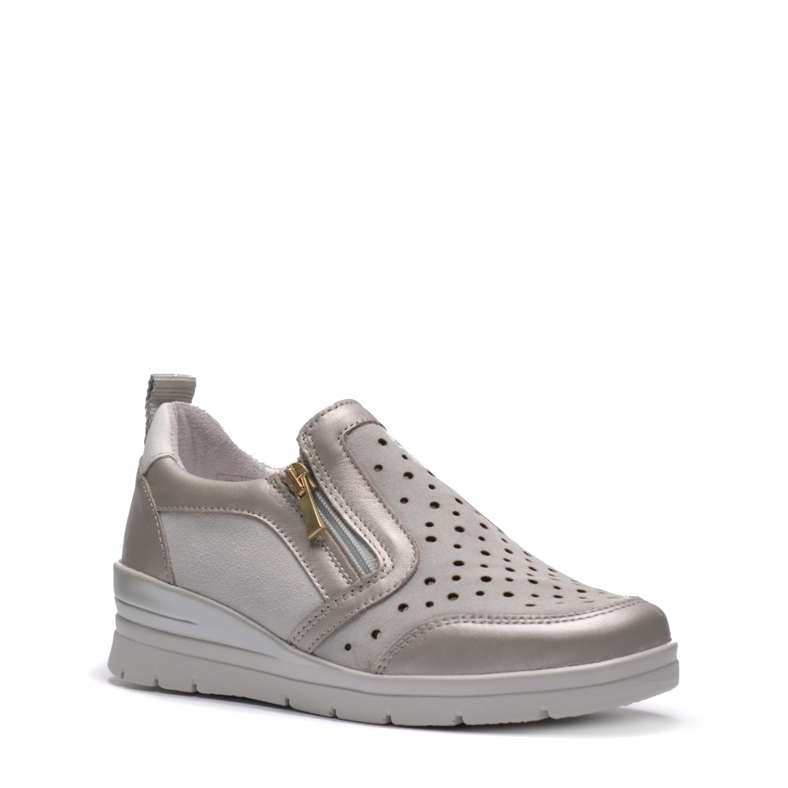 Slip On Con Zip Suola Gomma Grunland SC4594