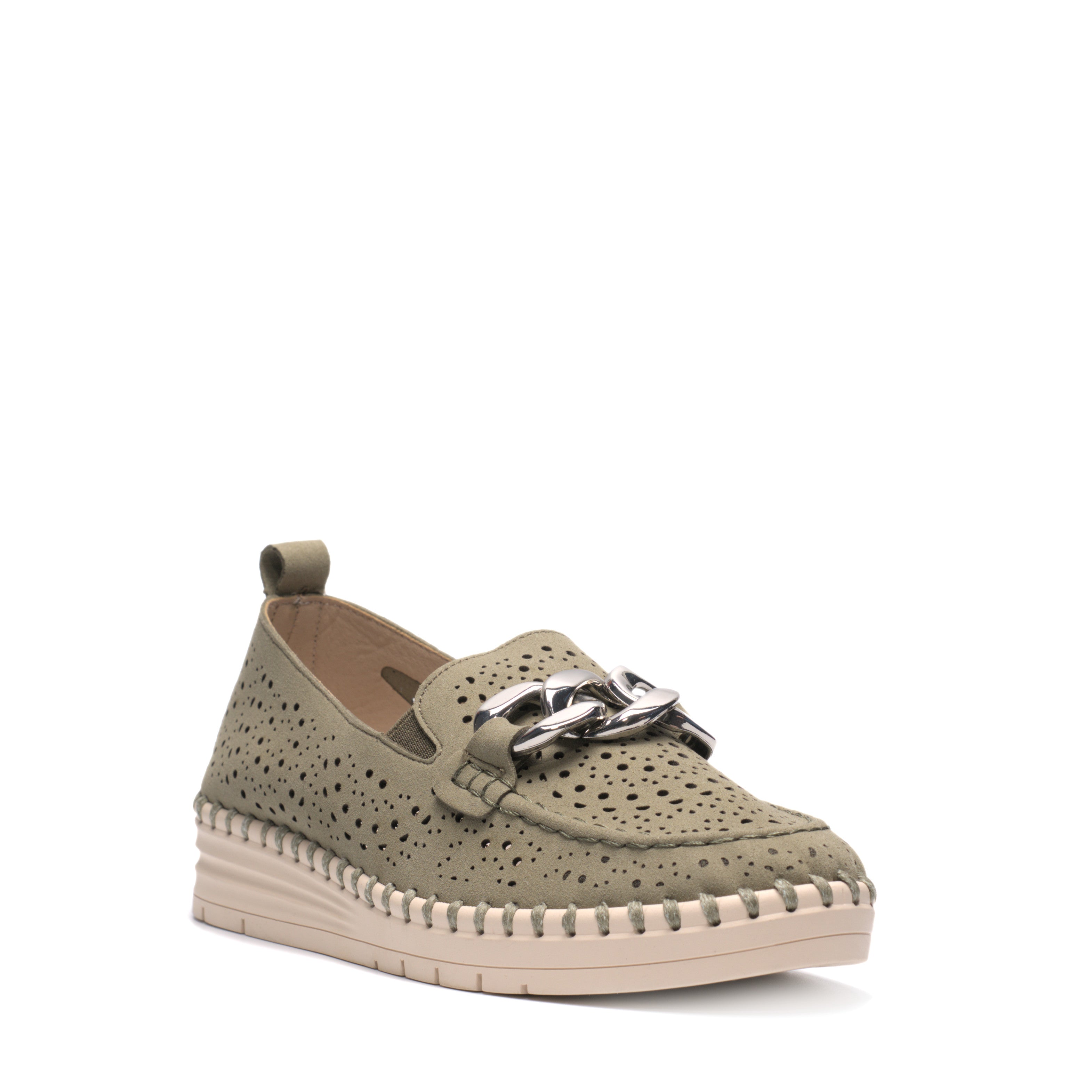 Mocassino Con Morsetto Laserato Grunland SC4381