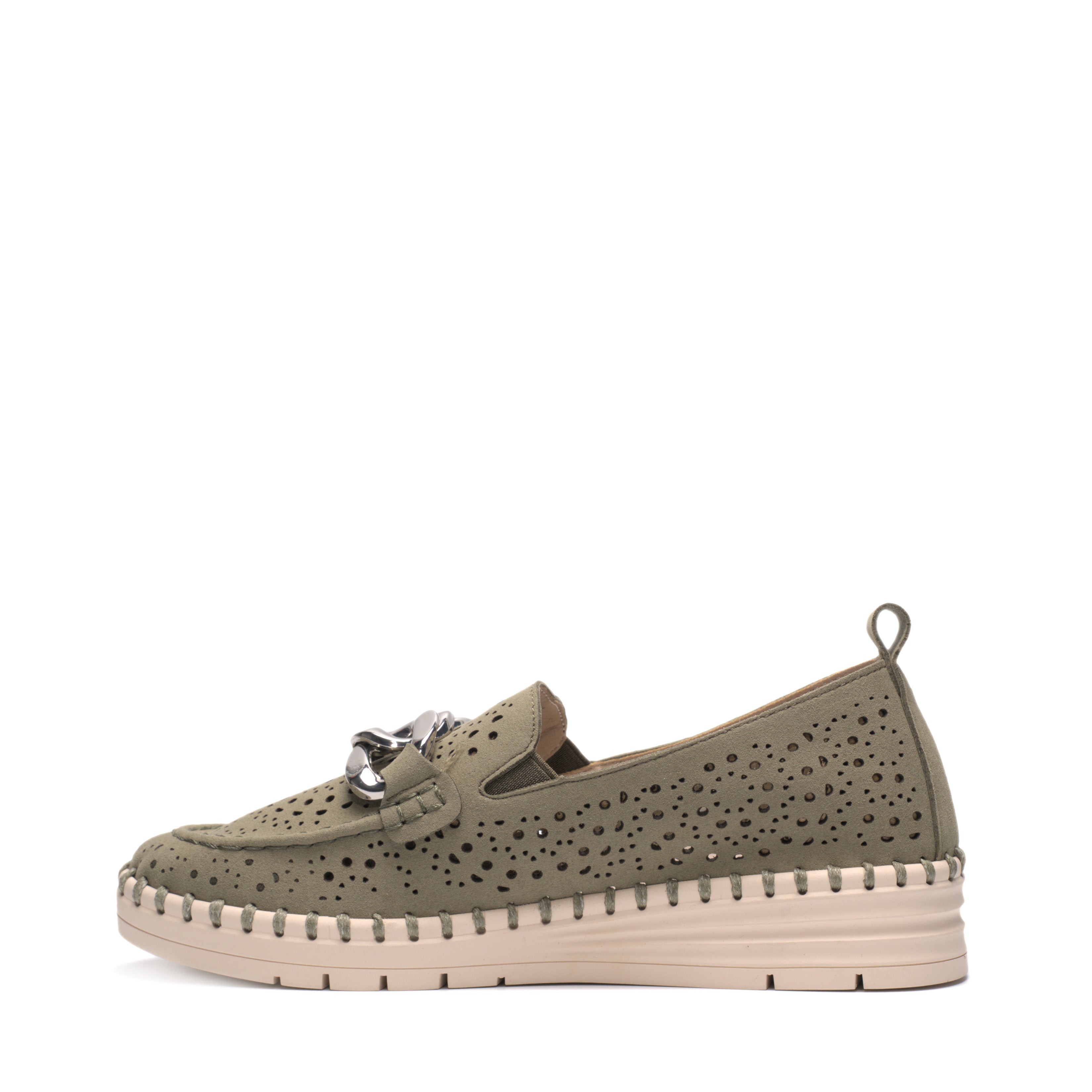 Mocassino Con Morsetto Laserato Grunland SC4381