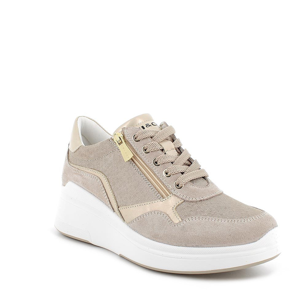 Scarpa Lacci + Zip Con Zeppa Igi & Co 76532