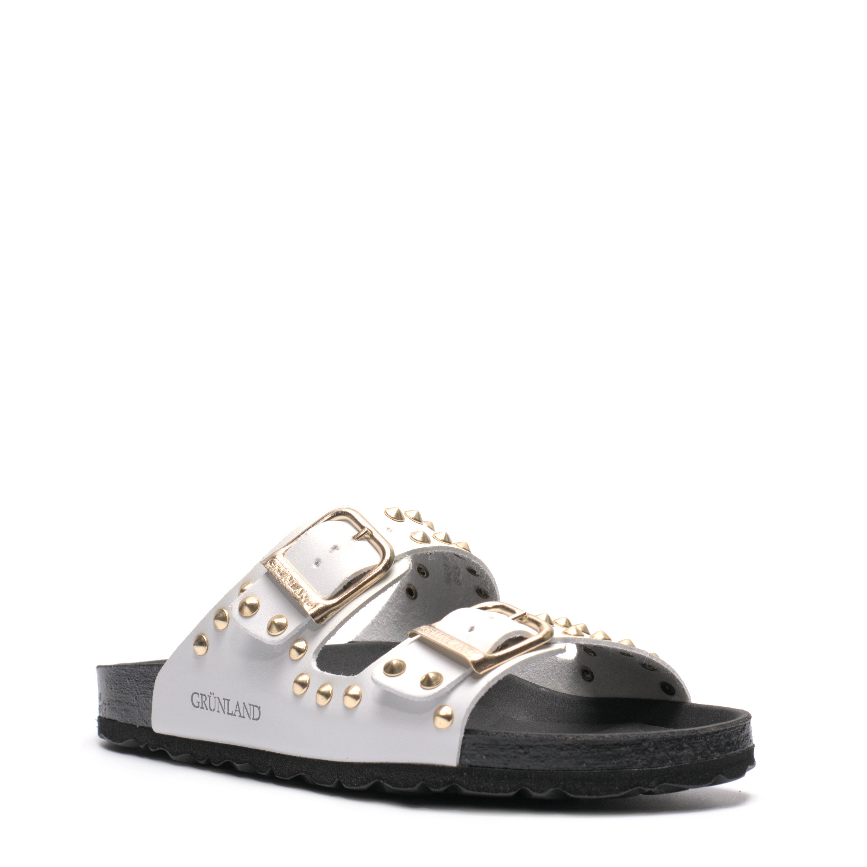 Ciabatta 2 Fasce + Borchie Grunland CB0737