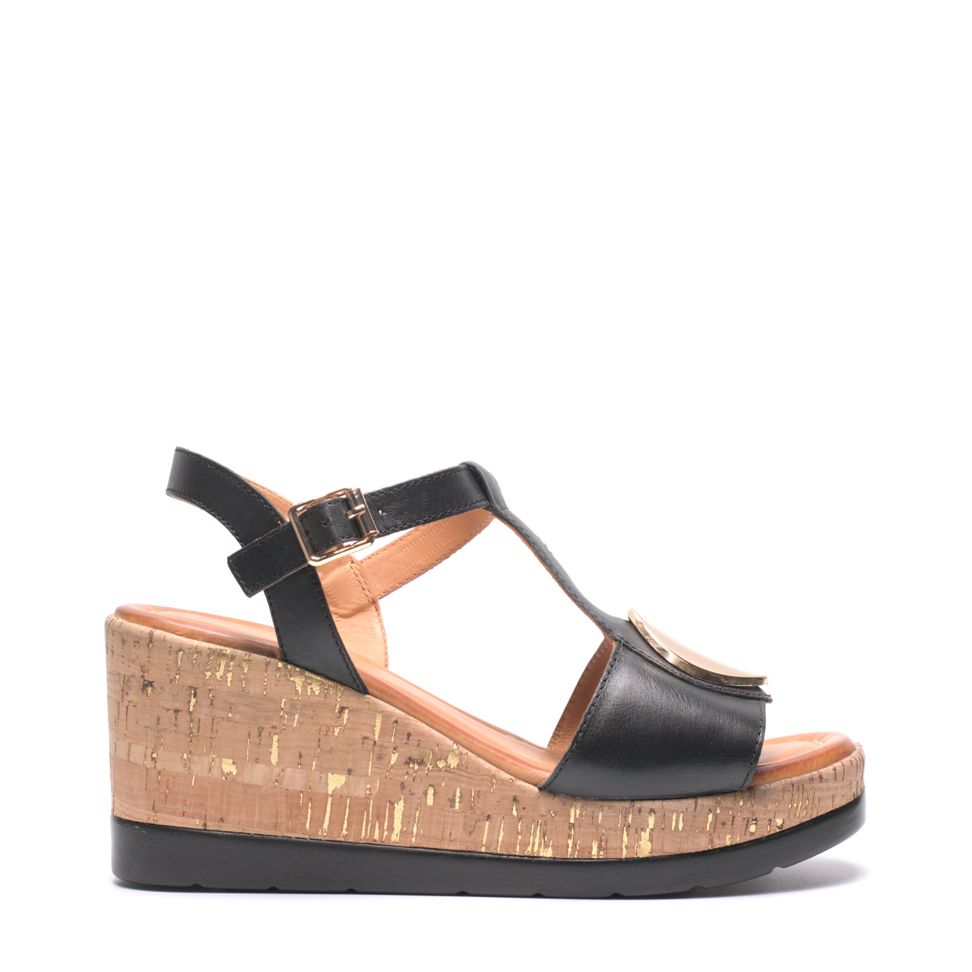 Sandalo Con Zeppa 7Cm Rame REHP07