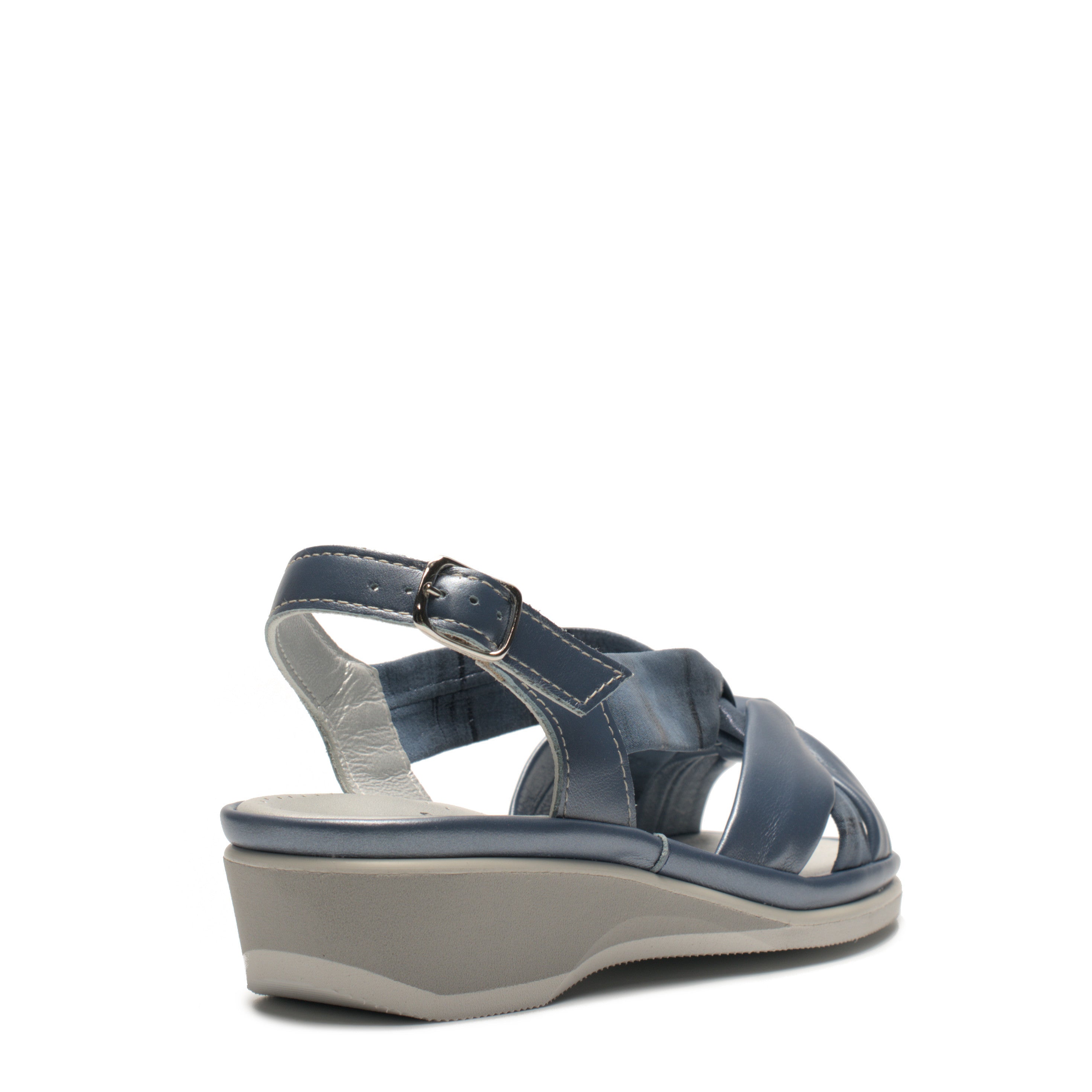 Sandalo Zeppa 2 Strappi S.Vibram Altino AMBRA