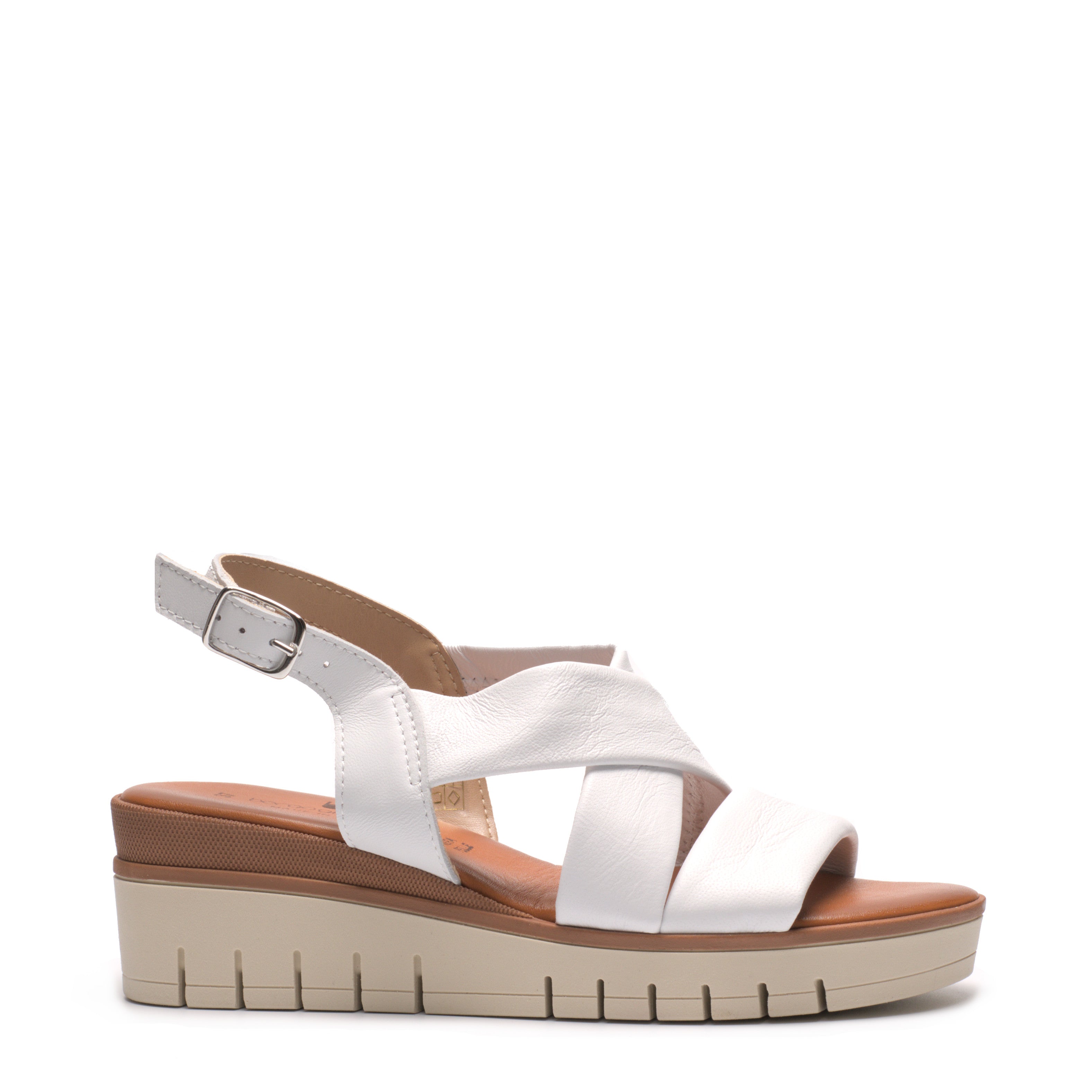 Sandalo Fasce Incrociate Con Zeppa Borgo Giannotti NP116