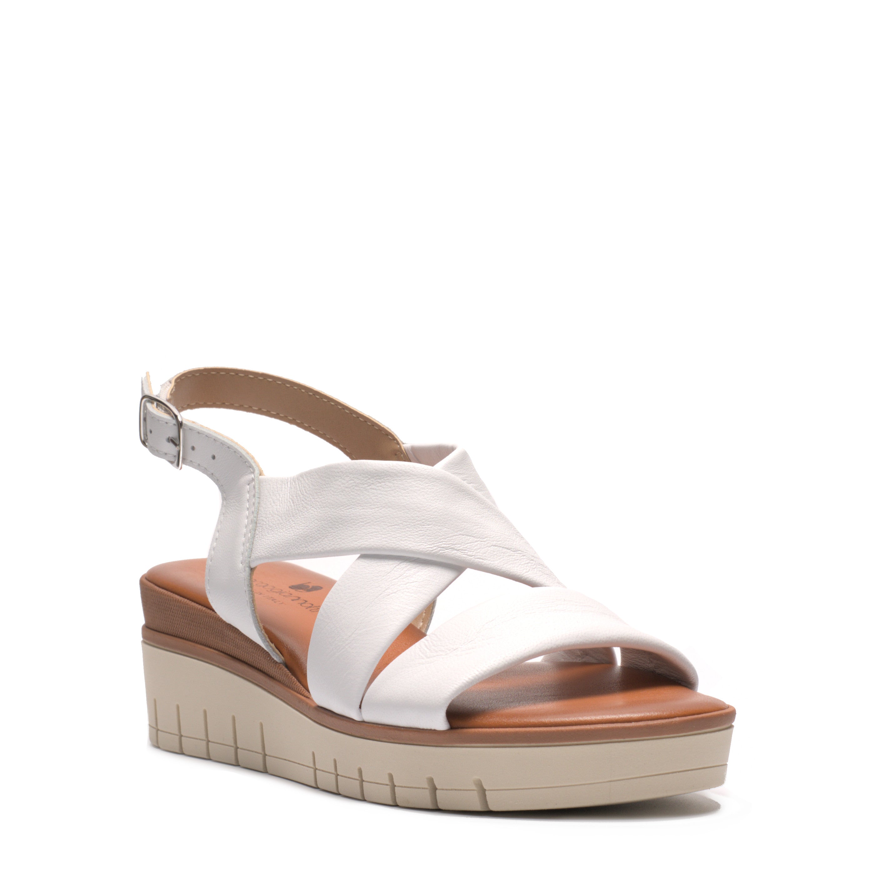 Sandalo Fasce Incrociate Con Zeppa Borgo Giannotti NP116