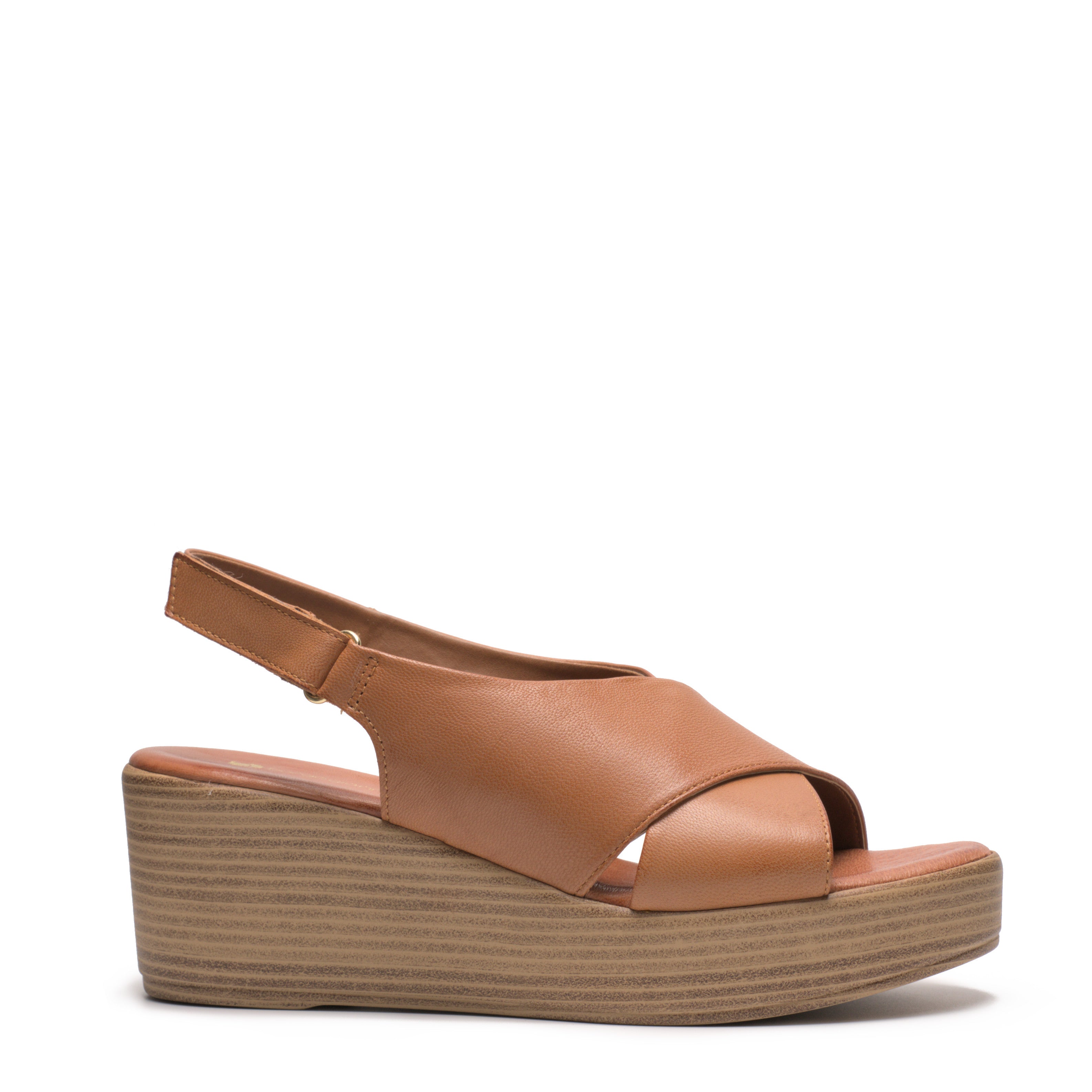 Sandalo Fasce Incrociate Con Zeppa Borgo Giannotti NP163