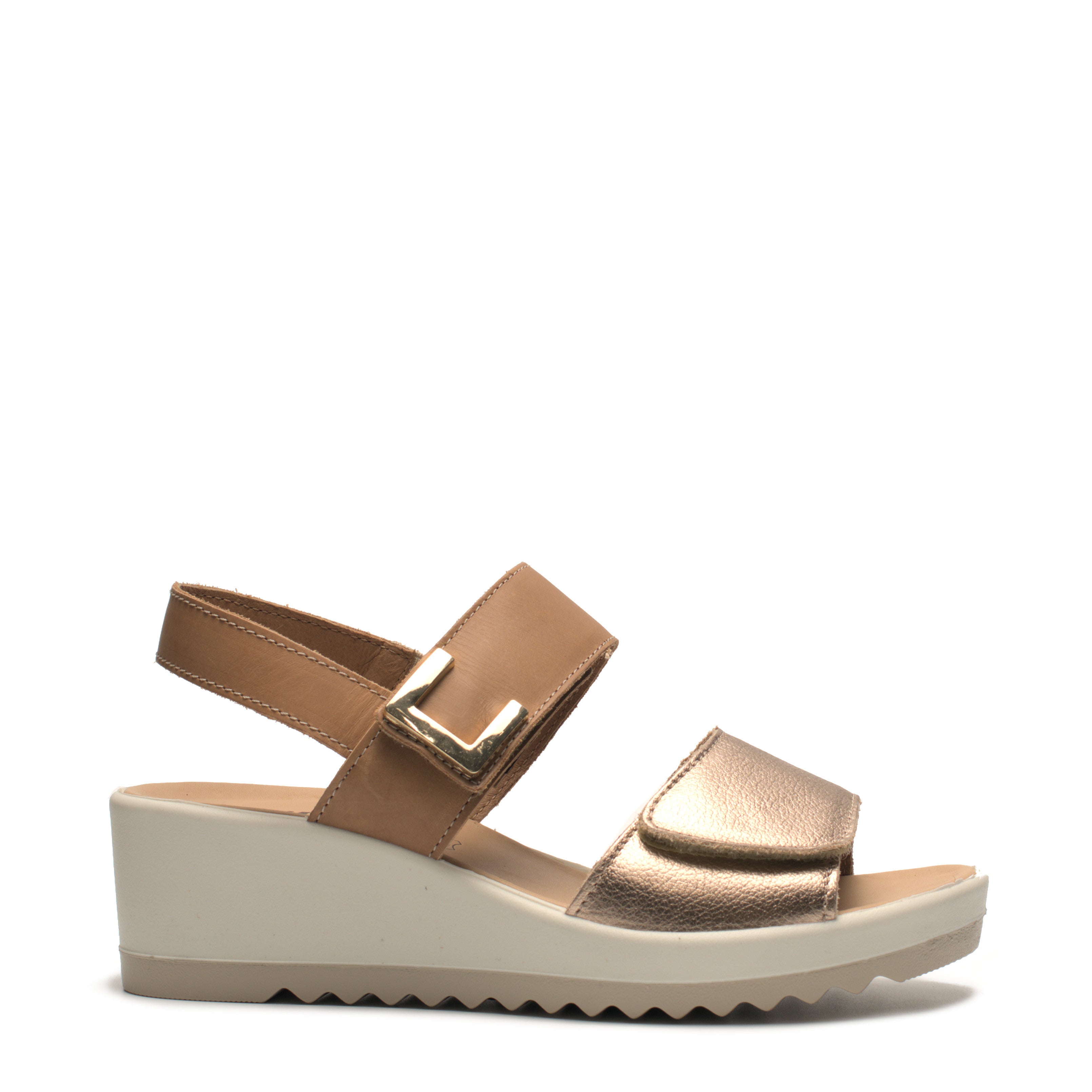 Sandali Con Zeppa 2Strappi Enval Soft 12836