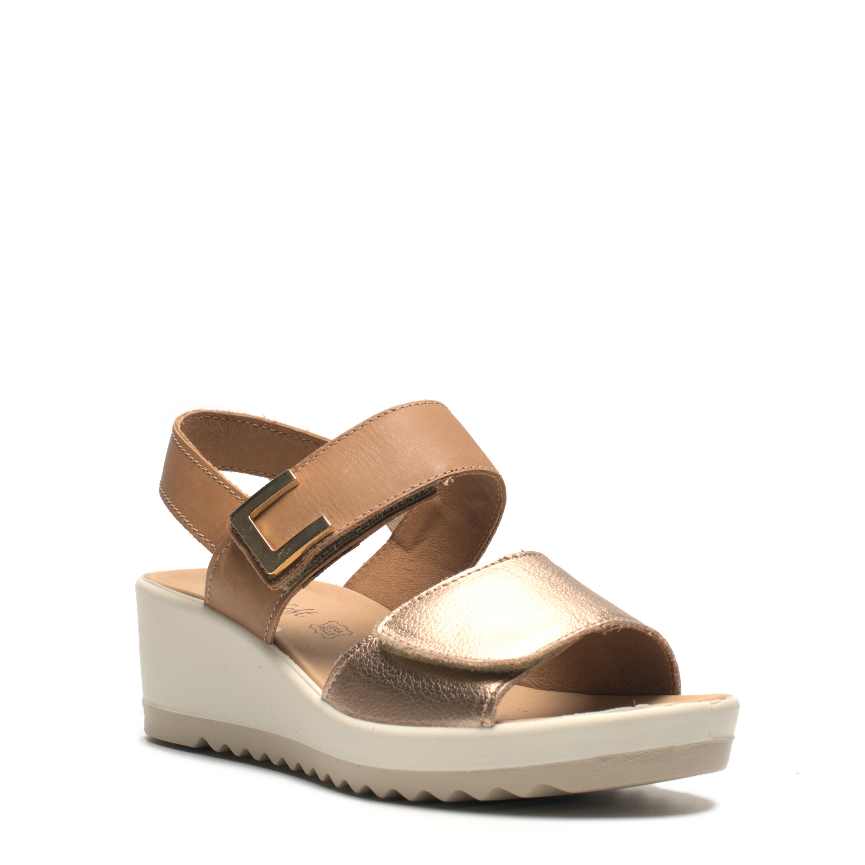 Sandali Con Zeppa 2Strappi Enval Soft 12836