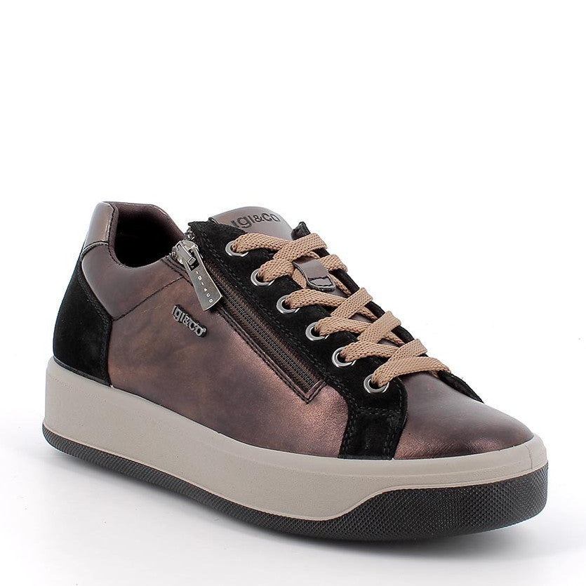 Scarpa Lacci + Zip S.Gomma Igi & Co 86698