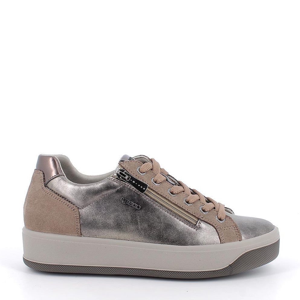 Scarpa Lacci + Zip S.Gomma Igi & Co 86698