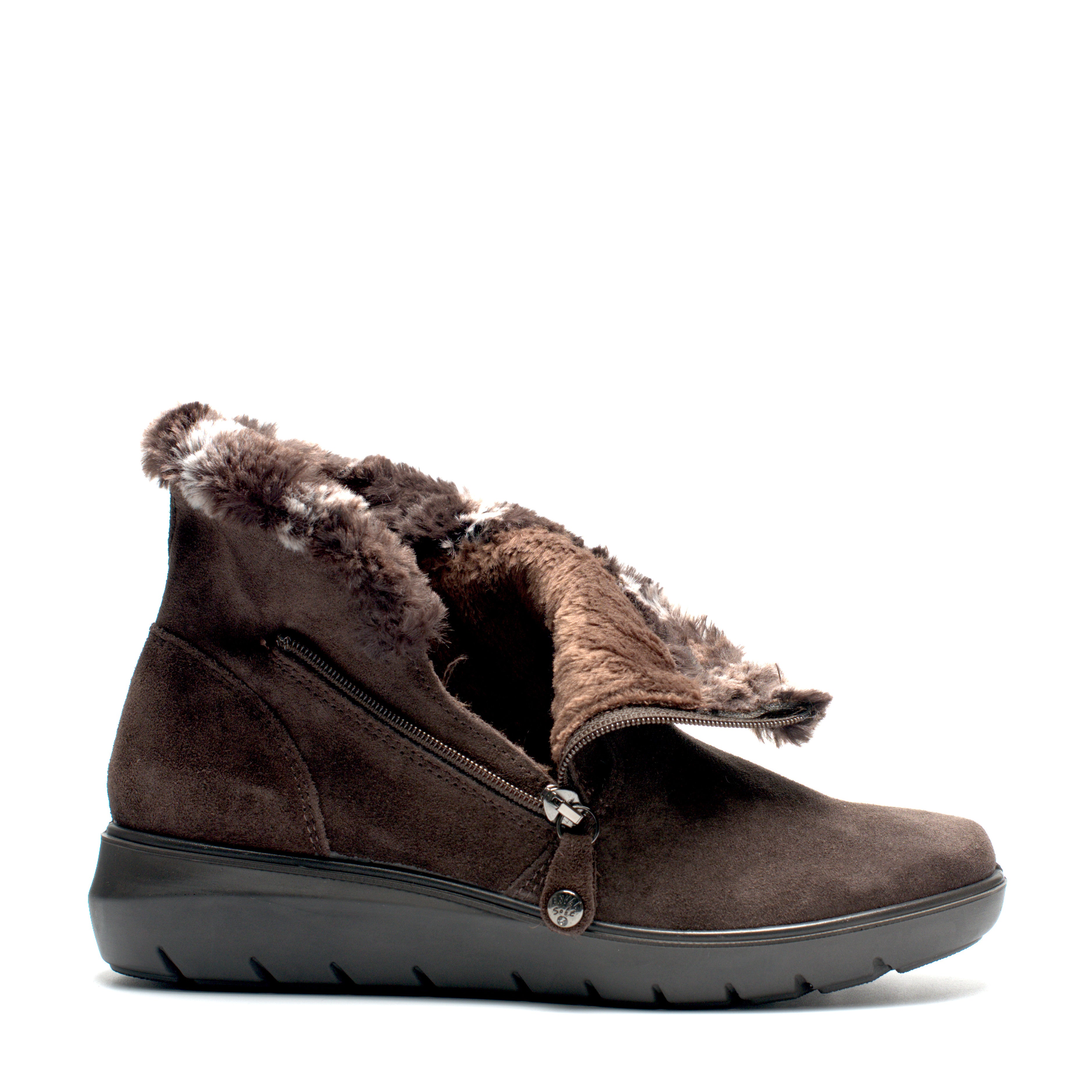 Stivaletto Cerniera S.Gomma Enval Soft 87737/CAMOSCIO