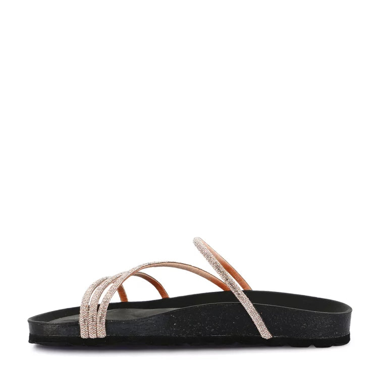 Sandalo Con Fussbett E Strass Grunland CB0836