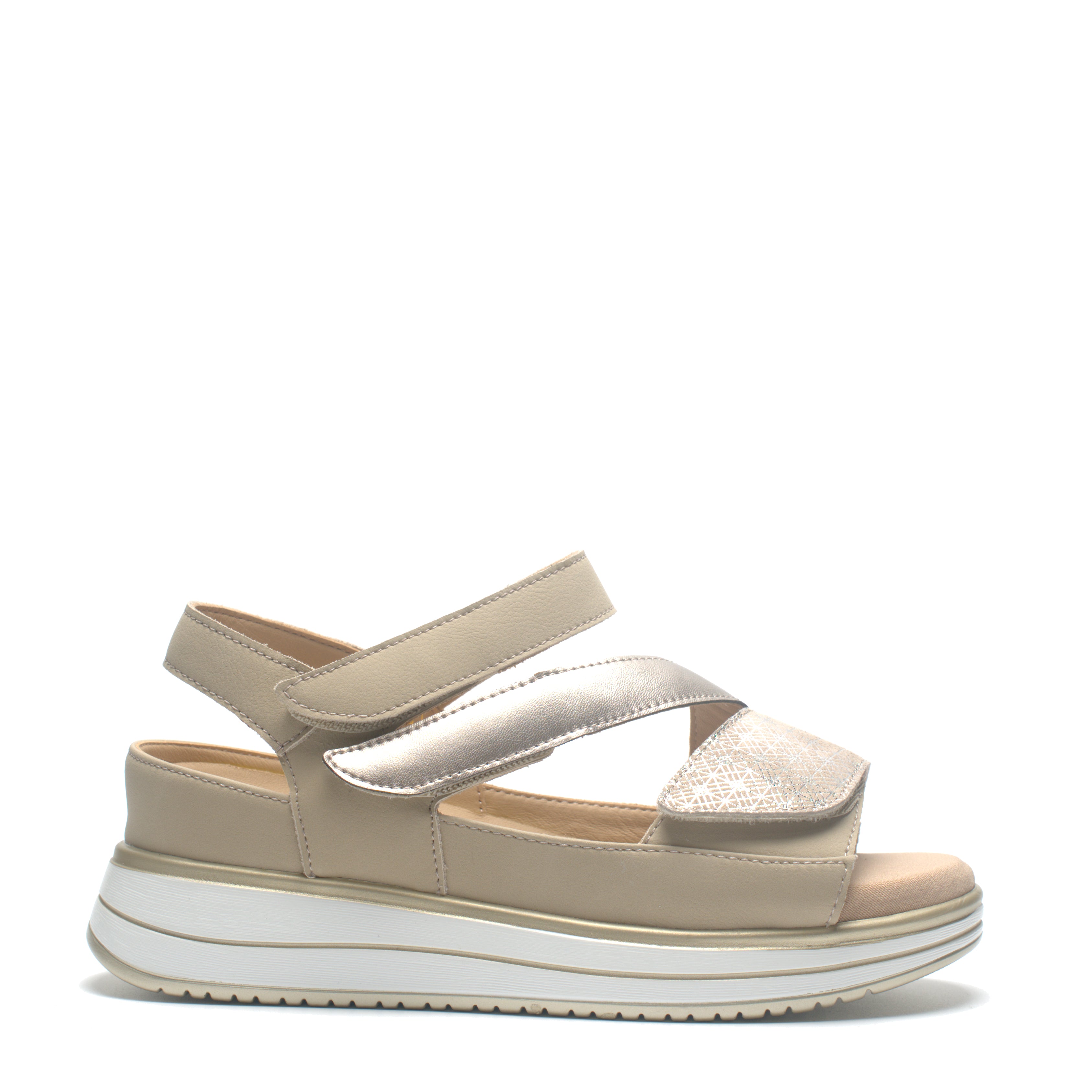 Sandalo 3 Strappi + Plantare Estraibile G-Comfort S661TH