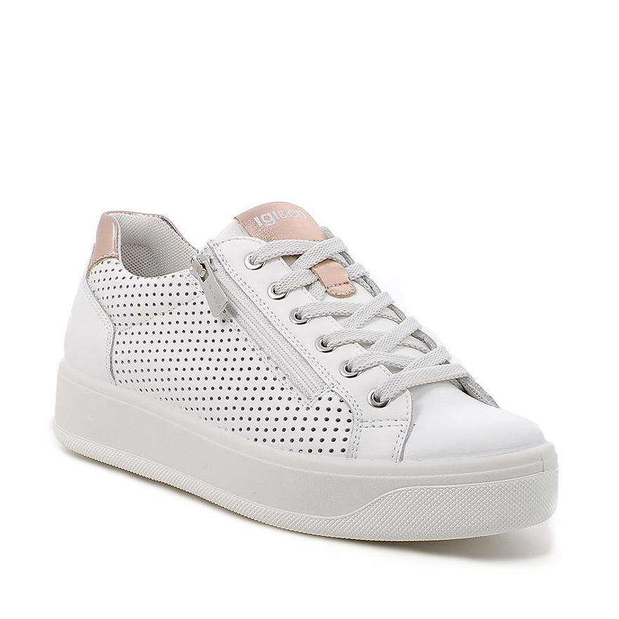 Scarpa Lacci + Zip S.Gomma Igi & Co 11445