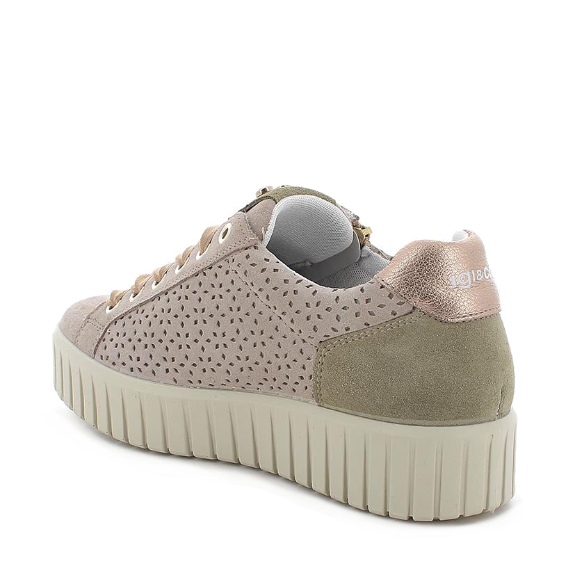Scarpa Lacci + Zip S.Gomma Igi & Co 11457/C
