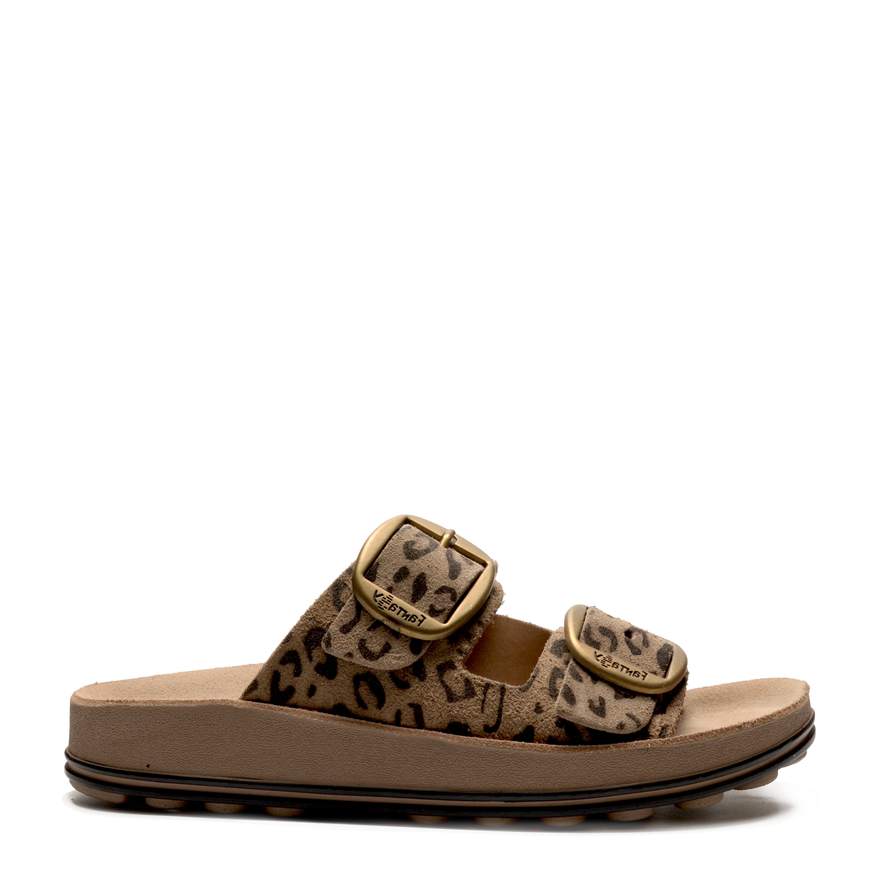 Ciabatta 2 Fibbie S.Gomma Fantasy Sandals S310/LEOPARDO
