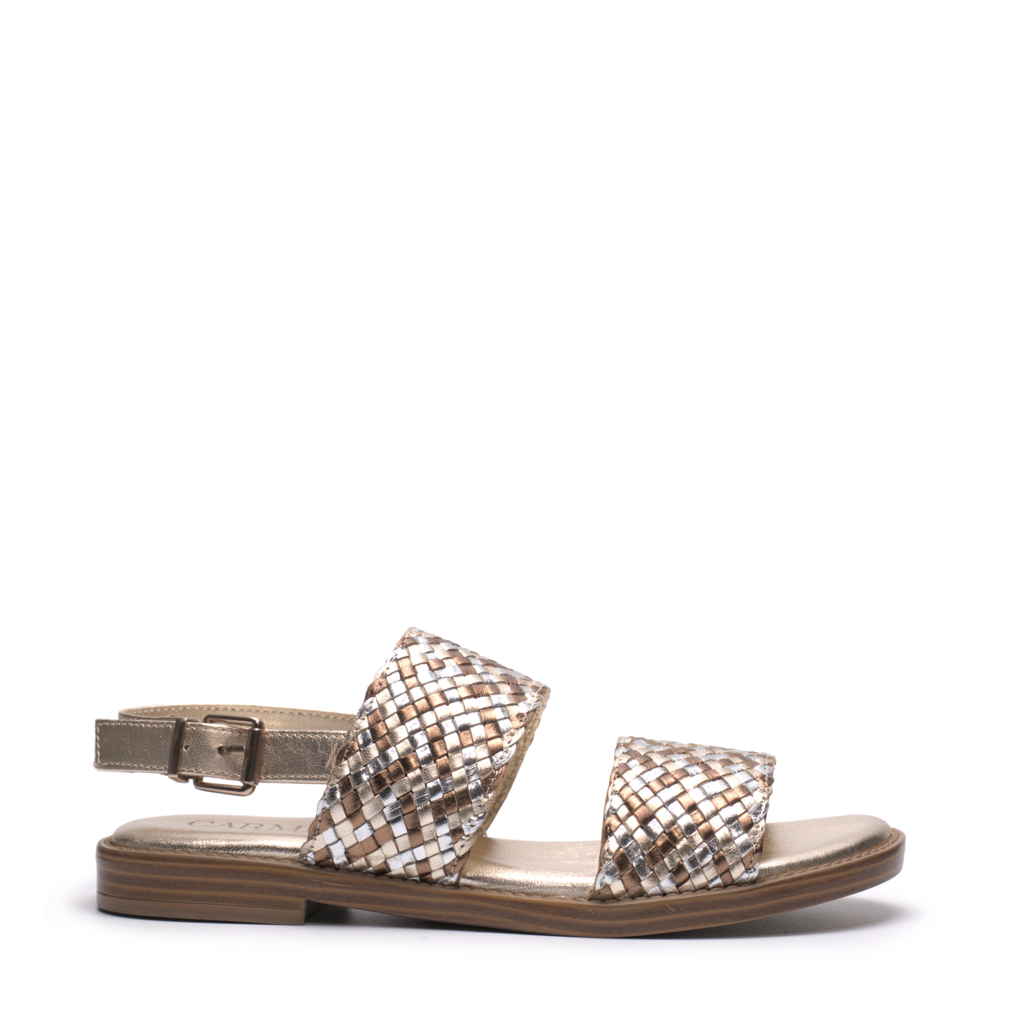 Sandalo Due Fasce Intrecciato Carmela 162197
