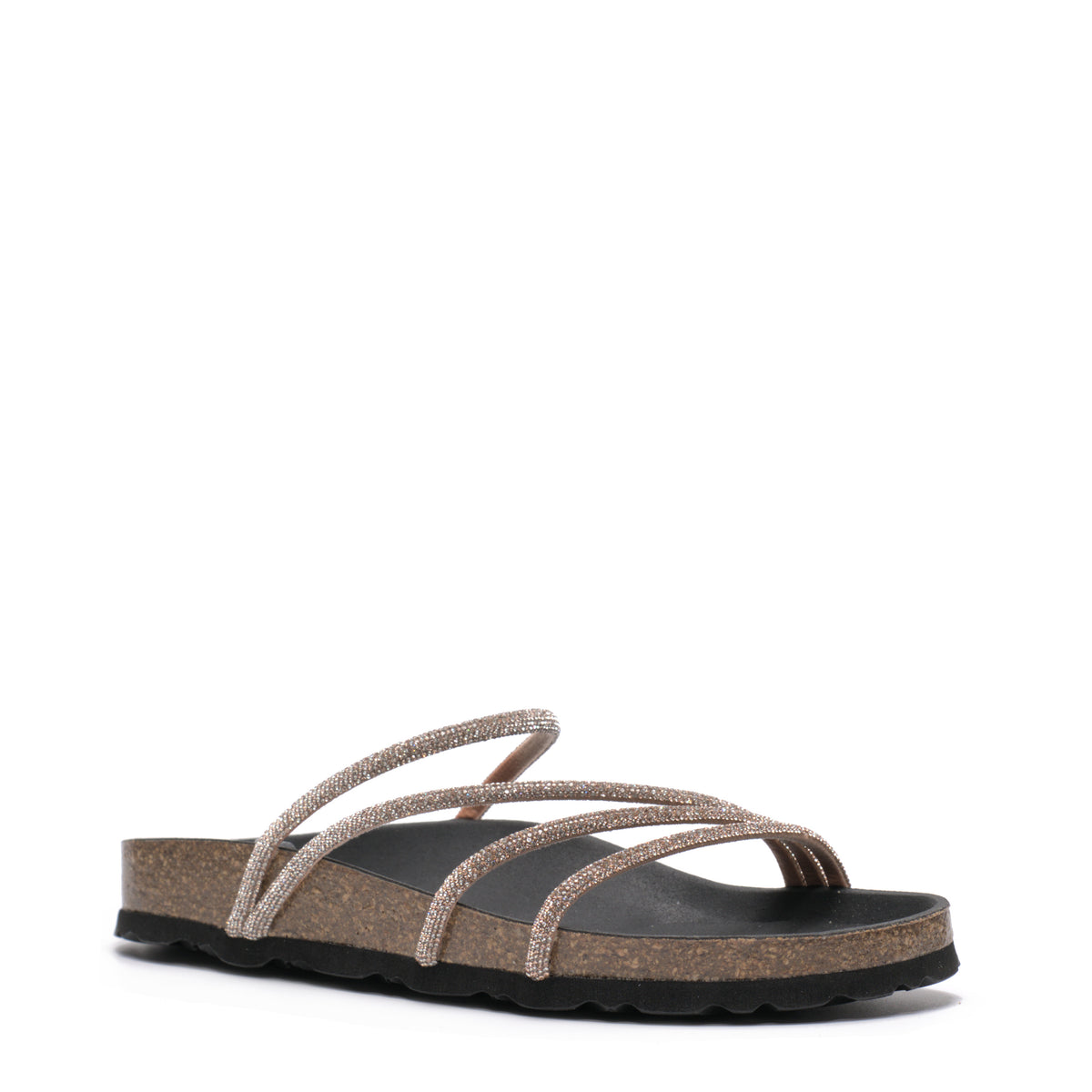 Sandalo Strass Suola Sughero Grunland  cb0058
