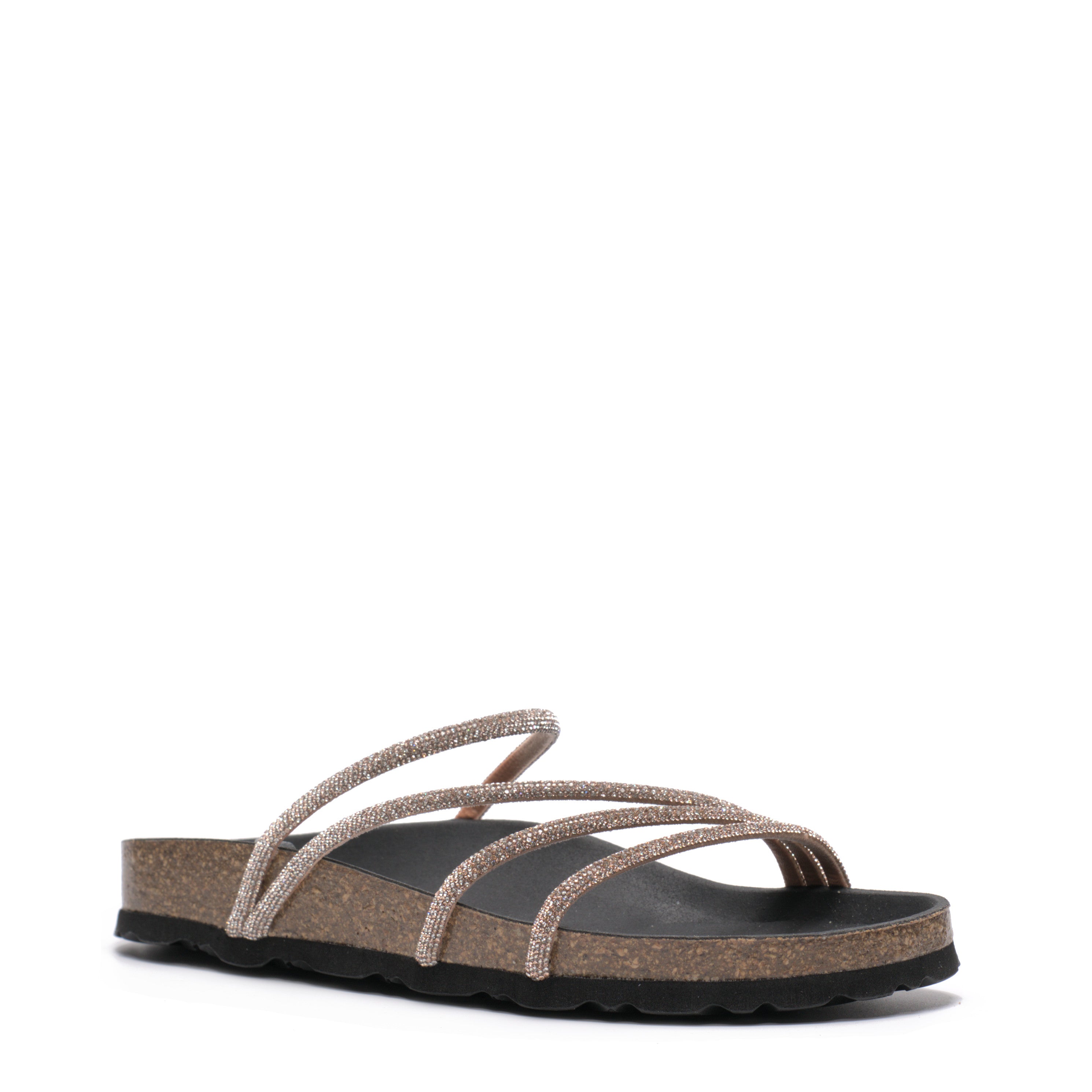 Sandalo Strass Suola Sughero Grunland  cb0058