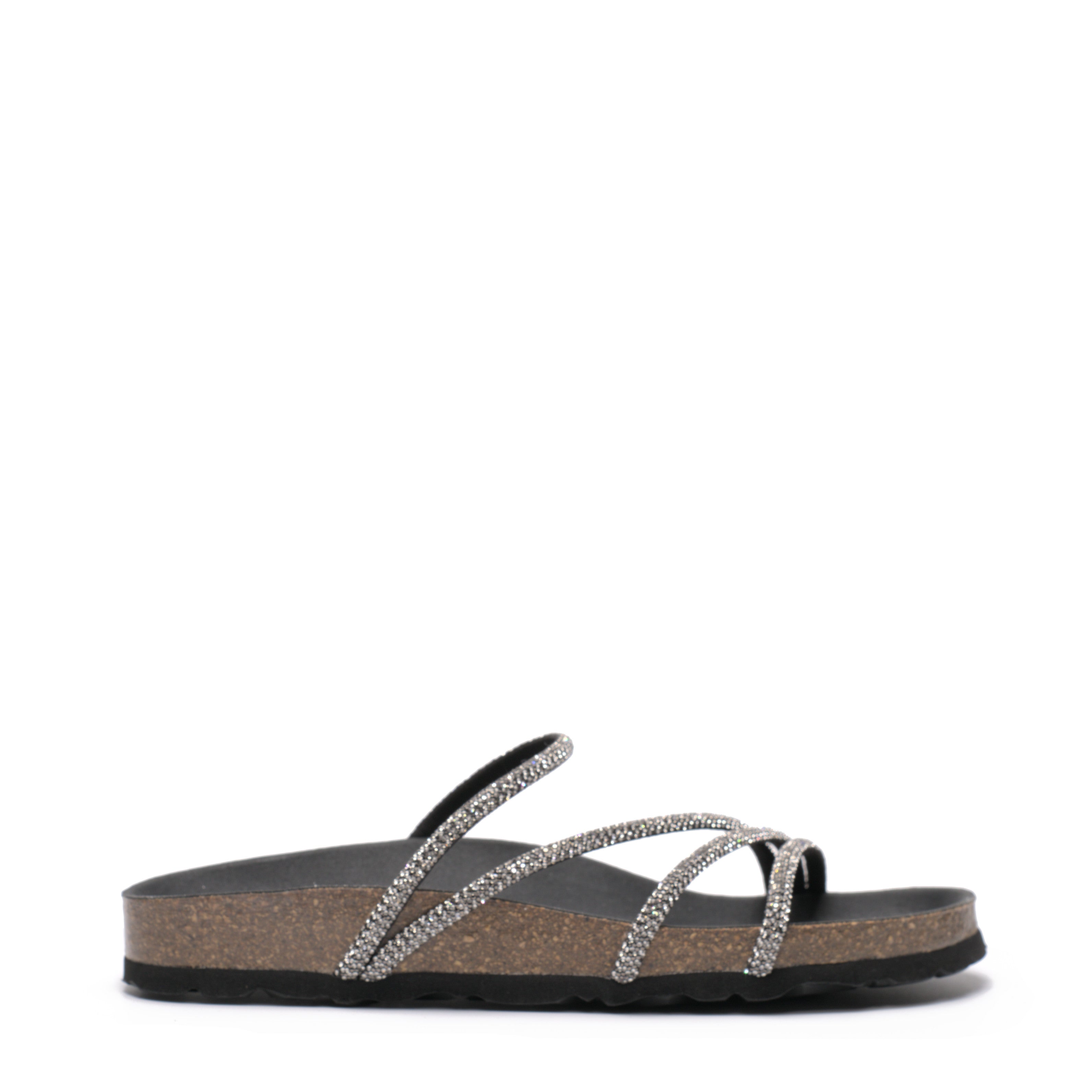 Sandalo Strass Suola Sughero Grunland  cb0058