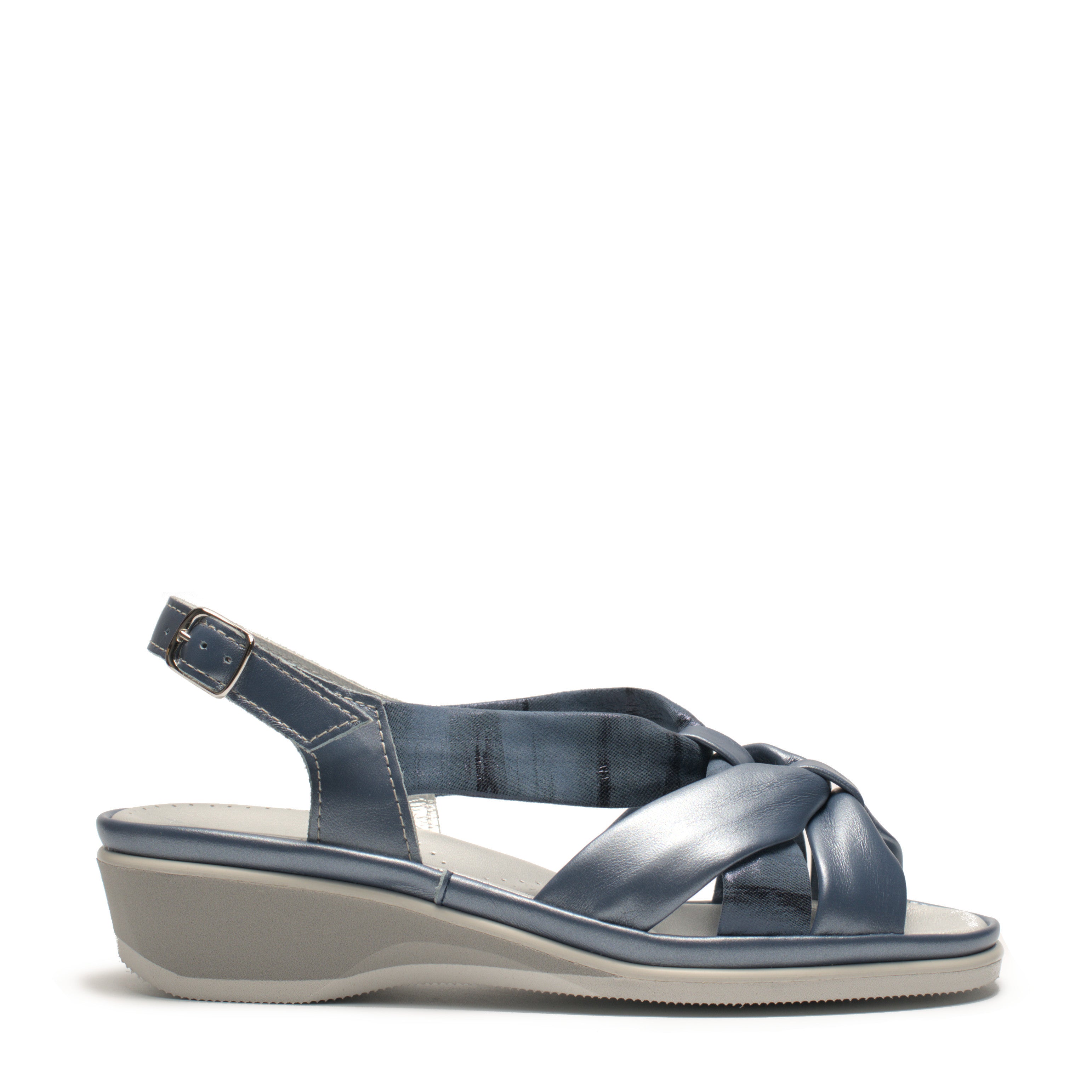 Sandalo Zeppa 2 Strappi S.Vibram Altino  AMBRA