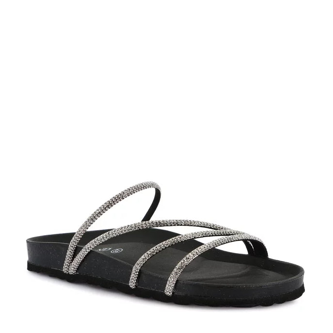 Sandalo Con Fussbett E Strass Grunland  CB0836