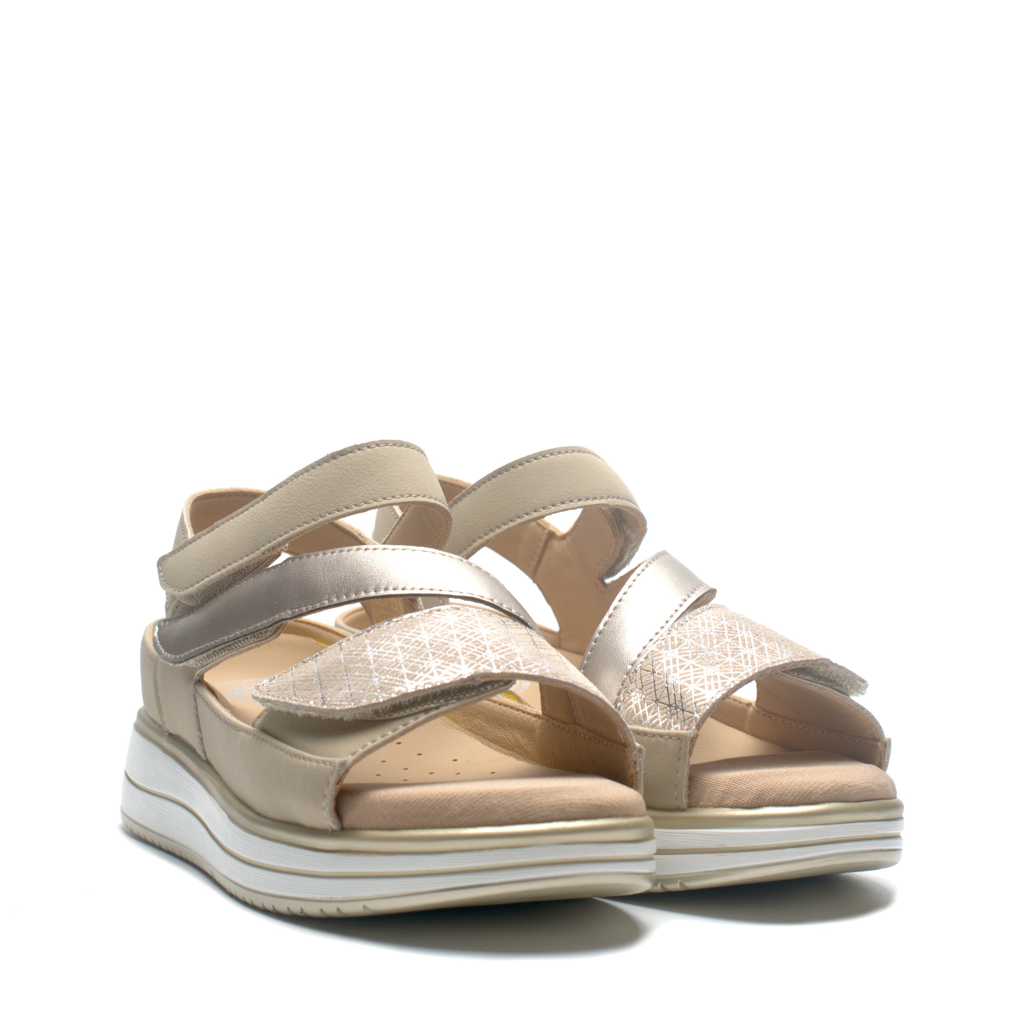 Sandalo 3 Strappi + Plantare Estraibile G-Comfort S661TH
