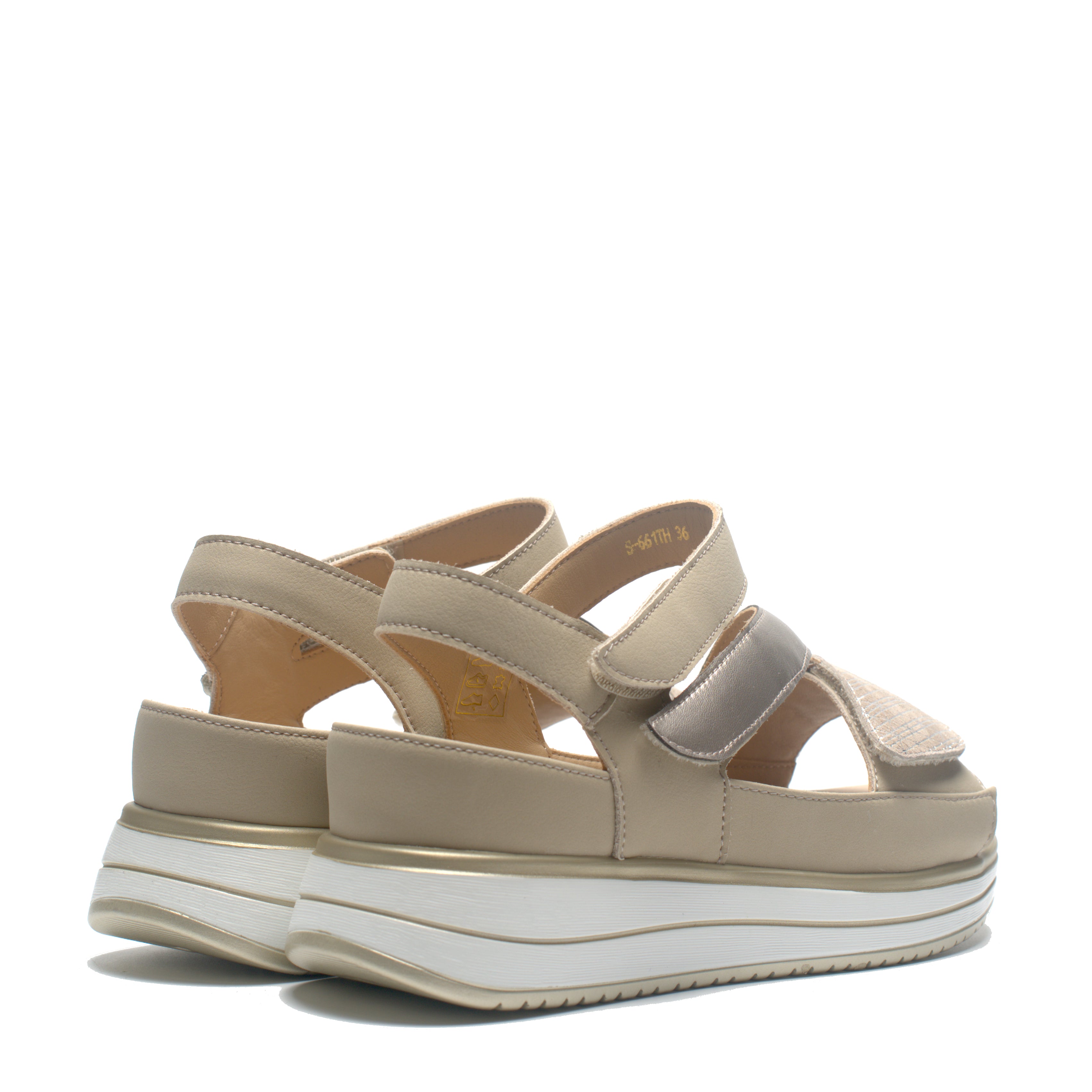 Sandalo 3 Strappi + Plantare Estraibile G-Comfort S661TH