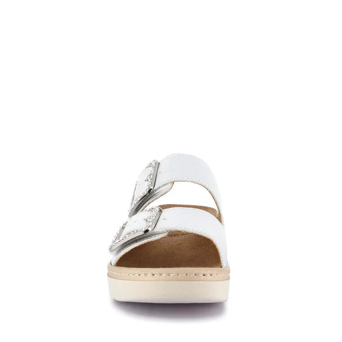 Ciabatta 2 Fibbie Strass S.Gomma Grunland  CE0774
