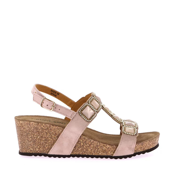 Sandali 2 Fasce + Strass Grunland  SB1914