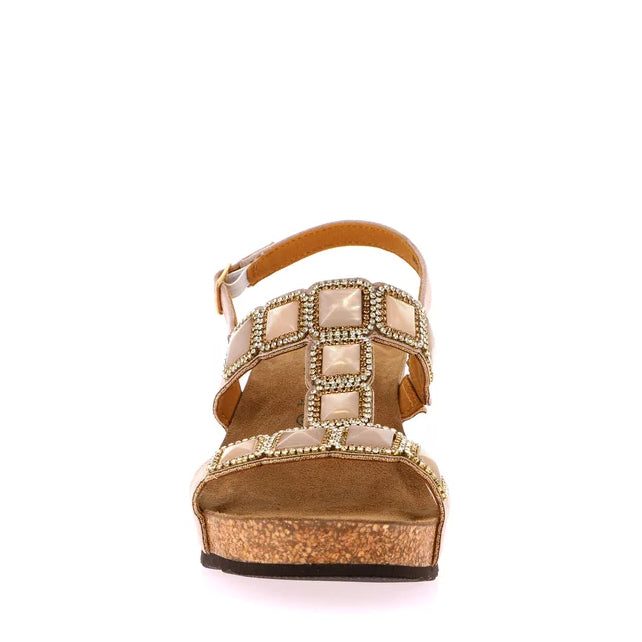 Sandali 2 Fasce + Strass Grunland  SB1914