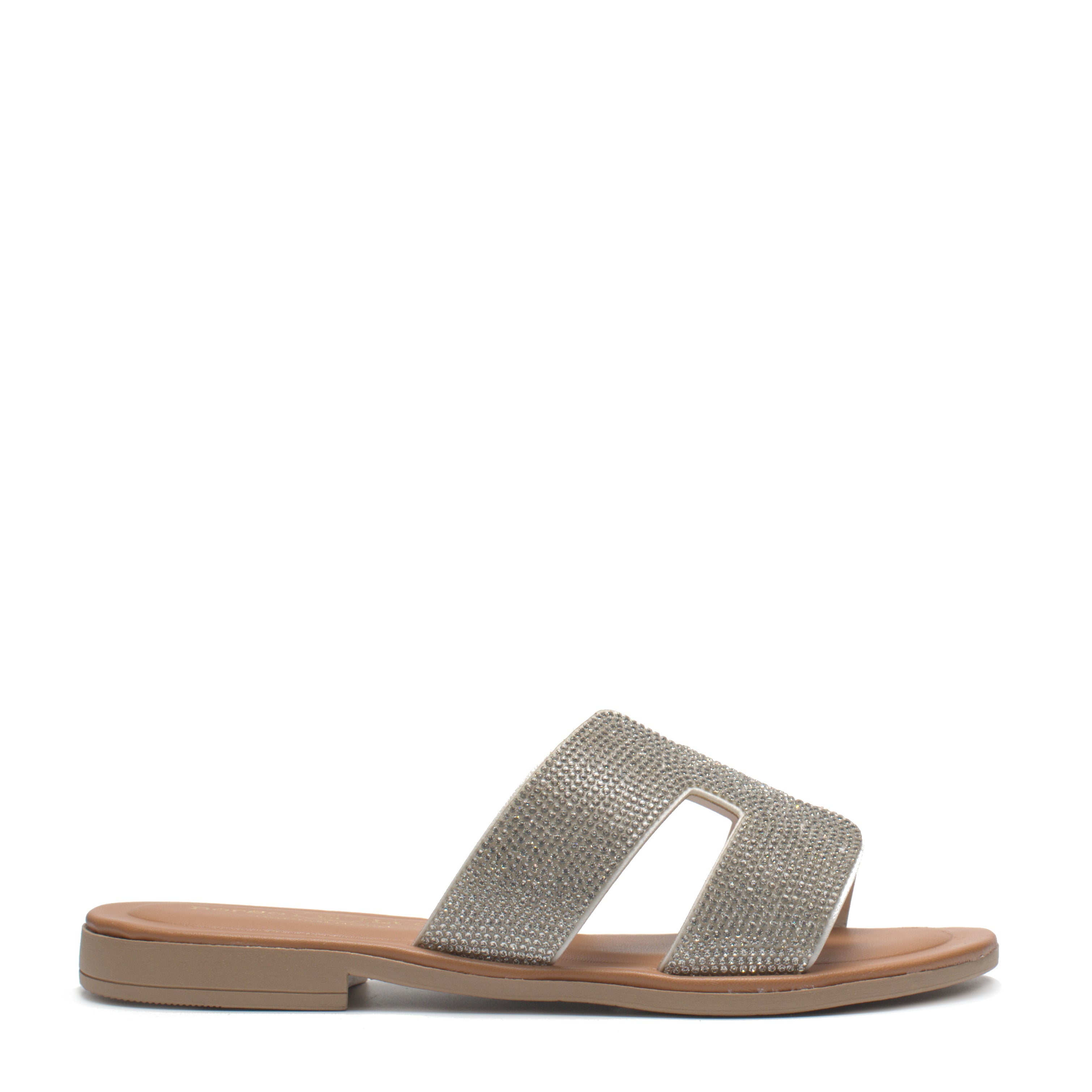 Ciabatta In Strass Tacco Basso Borgo Di Lucca 100/TS