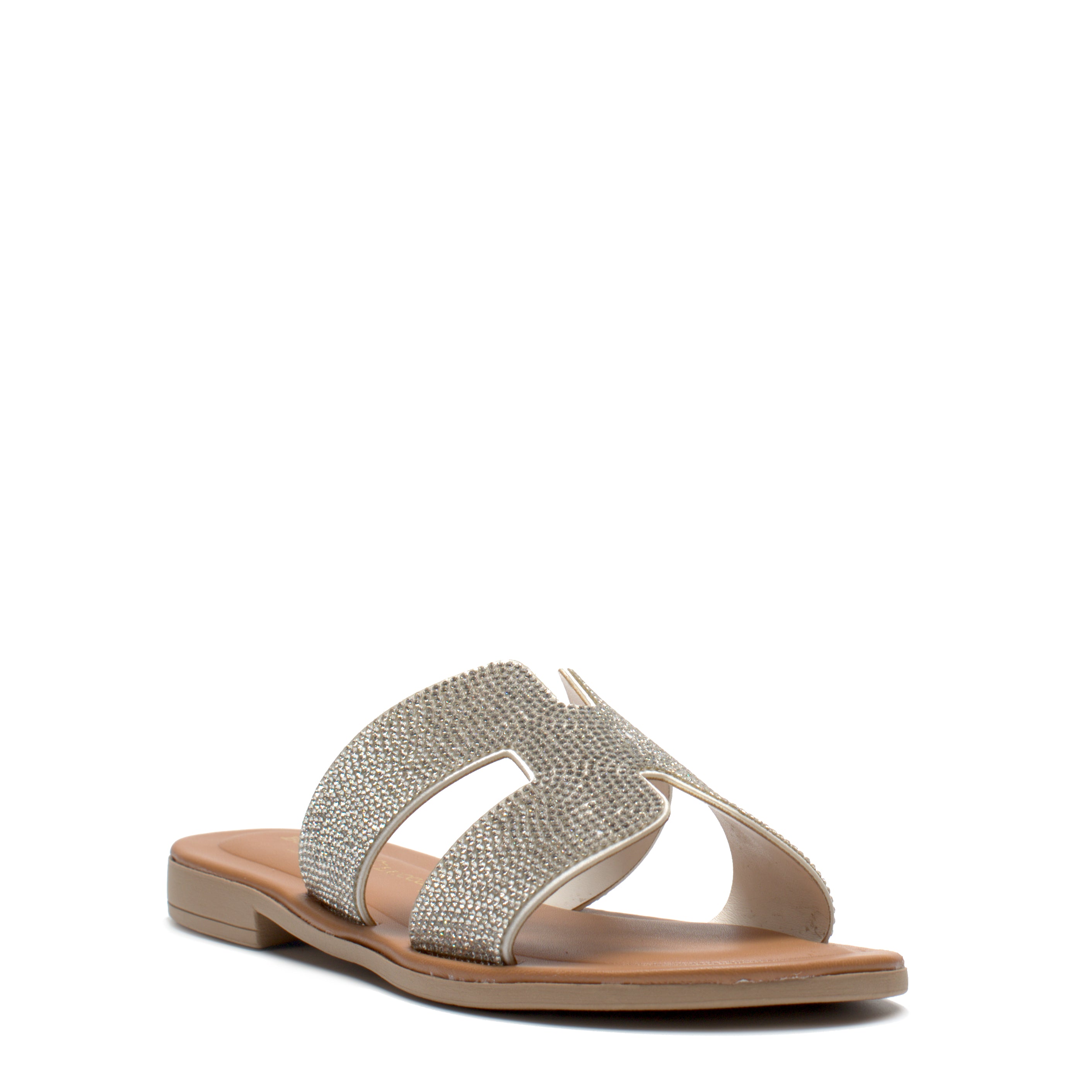 Ciabatta In Strass Tacco Basso Borgo Di Lucca 100/TS